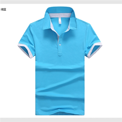 2015夏季新款时尚天蓝色T恤