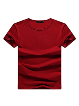 夏季红色T恤