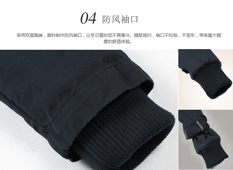 可脱里纯棉深蓝棉衣