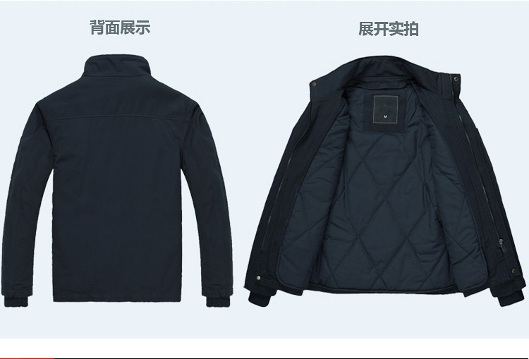 可脱里纯棉深蓝棉衣
