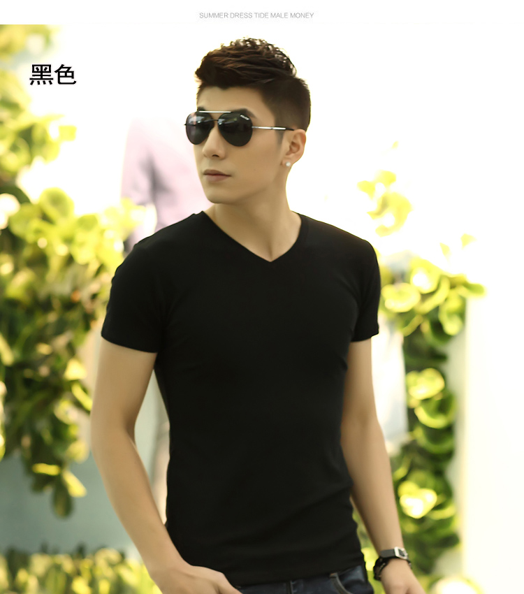 夏季红色T恤