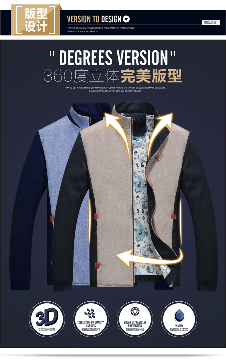 秋季修身夹克