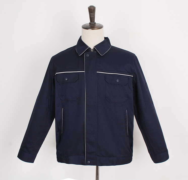 藏蓝色工服夹克